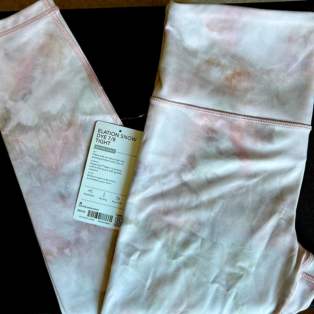 NWT Athleta Elation Snow Dye 7/8 Tight Small
